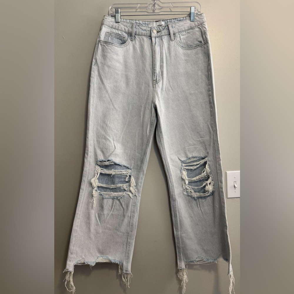 NWT Vervet High rise light wash wide leg jeans